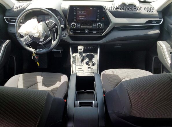 5TDBZRBHXNS180159 2022 TOYOTA HIGHLANDER Silver Widok deski rozdzielczej