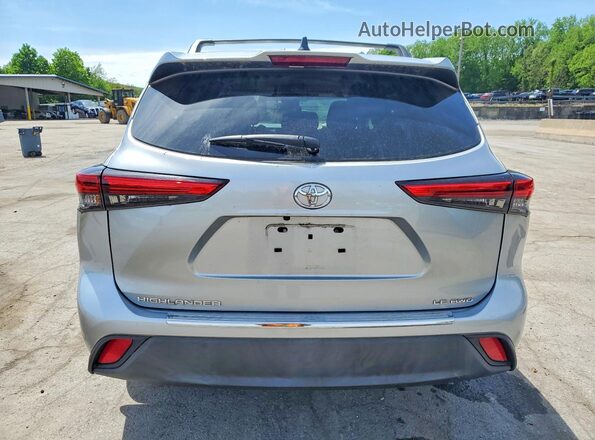 5TDBZRBHXNS180159 2022 TOYOTA HIGHLANDER Silver Widok z tyłu