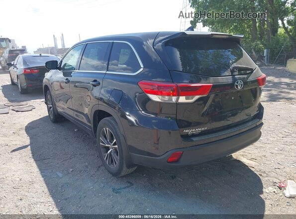5TDBZRFH0JS910214 2018 TOYOTA HIGHLANDER Black Հետևի ձախ