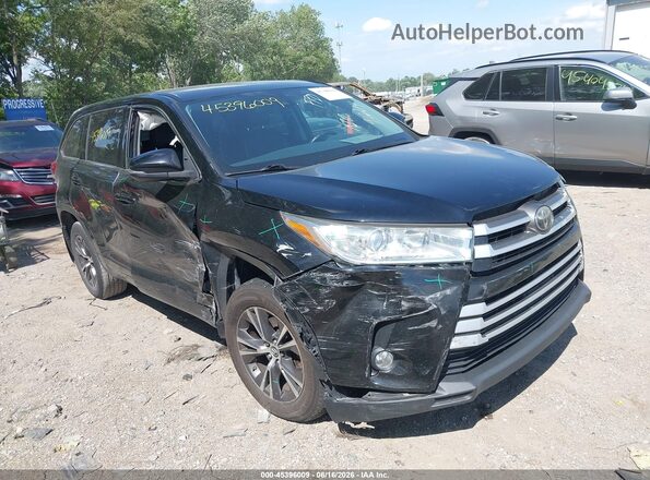 5TDBZRFH0JS910214 2018 TOYOTA HIGHLANDER Black Դիմացի տեսք