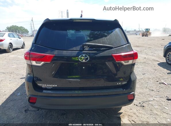 5TDBZRFH0JS910214 2018 TOYOTA HIGHLANDER Black 