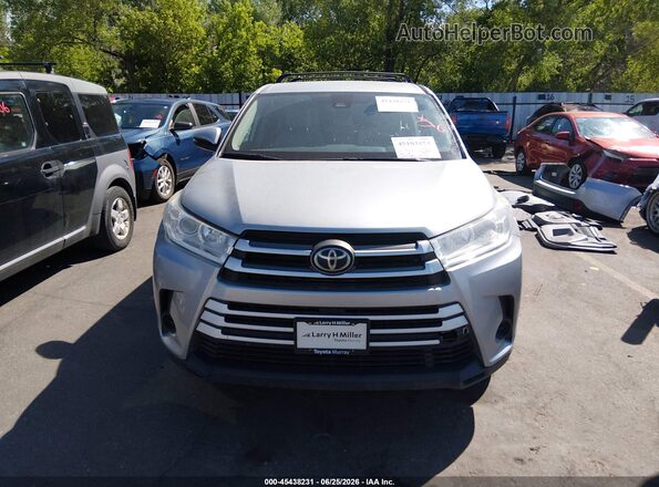 5TDBZRFH0KS747792 2019 TOYOTA HIGHLANDER Серебряный Вид задней части салона