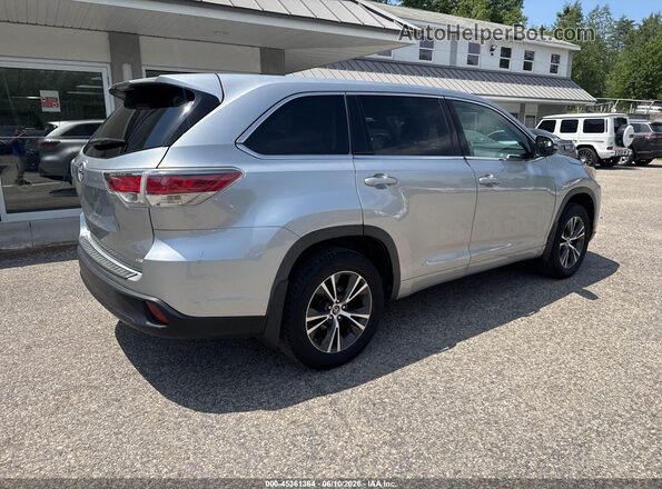 5TDBZRFH1JS833126 2018 TOYOTA HIGHLANDER Silver 
