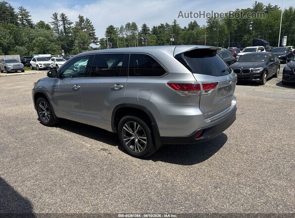 5TDBZRFH1JS833126 2018 TOYOTA HIGHLANDER Silver 