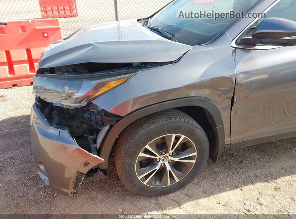 5TDBZRFH1KS961299 2019 TOYOTA HIGHLANDER Gray 