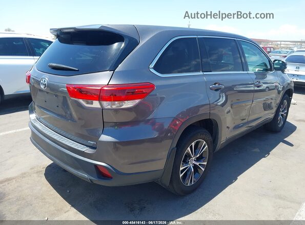 5TDBZRFH2HS483757 2017 TOYOTA HIGHLANDER Gray Trasero derecho
