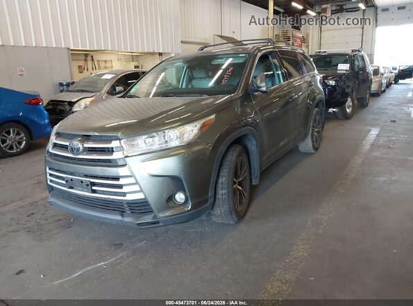 5TDBZRFH2JS880360 2018 TOYOTA HIGHLANDER Green წინა მარცხენა ხედი სამი მეოთხედიდან