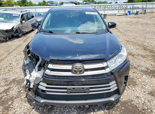 5TDBZRFH2KS727351 2019 TOYOTA HIGHLANDER Black Դիմացի տեսք