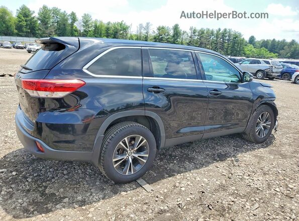 5TDBZRFH2KS727351 2019 TOYOTA HIGHLANDER Black Հետևի աջ