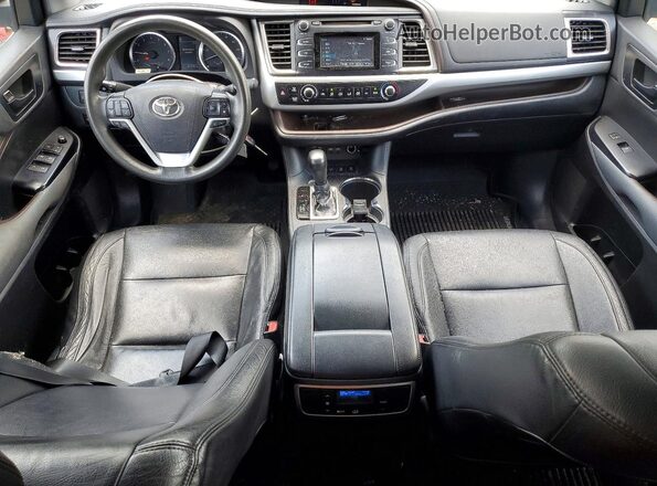 5TDBZRFH2KS727351 2019 TOYOTA HIGHLANDER Black Առջևի վահանակի տեսք