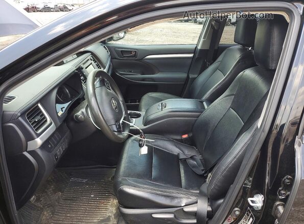 5TDBZRFH2KS727351 2019 TOYOTA HIGHLANDER Black Սալոնի դիմացի տեսք