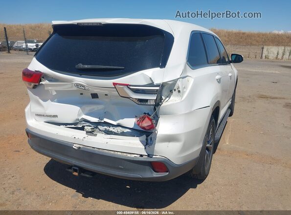 5TDBZRFH3HS430131 2017 TOYOTA HIGHLANDER Белый Задняя правая четверть