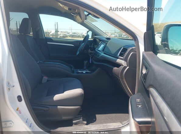 5TDBZRFH3HS430131 2017 TOYOTA HIGHLANDER Белый Вид салона спереди