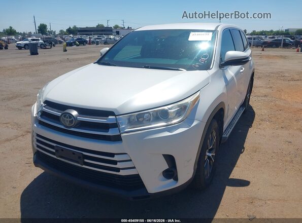 5TDBZRFH3HS430131 2017 TOYOTA HIGHLANDER Белый Передняя левая четверть