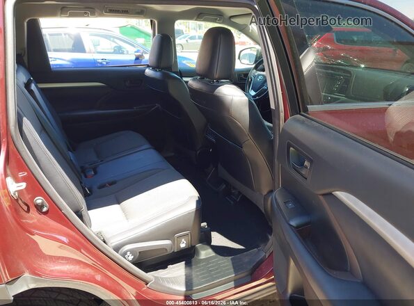 5TDBZRFH3HS446491 2017 TOYOTA HIGHLANDER Burgundy Vista de la etiqueta del VIN