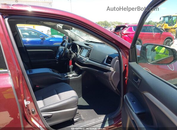 5TDBZRFH3HS446491 2017 TOYOTA HIGHLANDER Burgundy Vista interior delantera