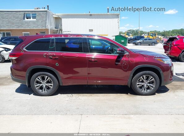 5TDBZRFH3HS446491 2017 TOYOTA HIGHLANDER Burgundy Vista interior de 360 grados