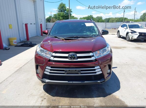 5TDBZRFH3HS446491 2017 TOYOTA HIGHLANDER Burgundy Vista interior trasera