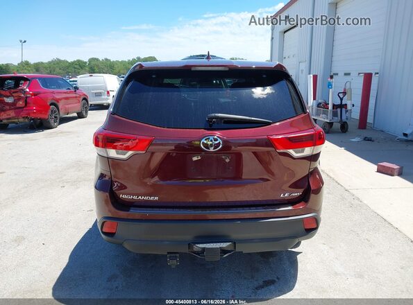 5TDBZRFH3HS446491 2017 TOYOTA HIGHLANDER Burgundy 
