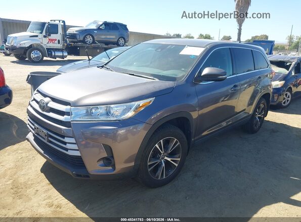 5TDBZRFH3KS978802 2019 TOYOTA HIGHLANDER Gray Vista tres cuartos delantera izquierda