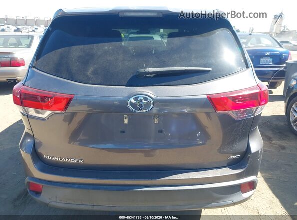 5TDBZRFH3KS978802 2019 TOYOTA HIGHLANDER Gray 