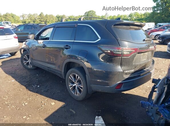 5TDBZRFH4JS851426 2018 TOYOTA HIGHLANDER Black Tył lewy