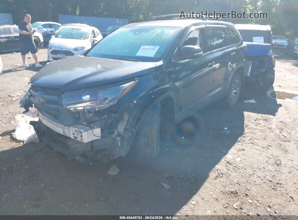 5TDBZRFH4JS851426 2018 TOYOTA HIGHLANDER Black Przód lewy