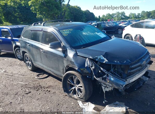 5TDBZRFH4JS851426 2018 TOYOTA HIGHLANDER Black Widok wnętrza z tyłu