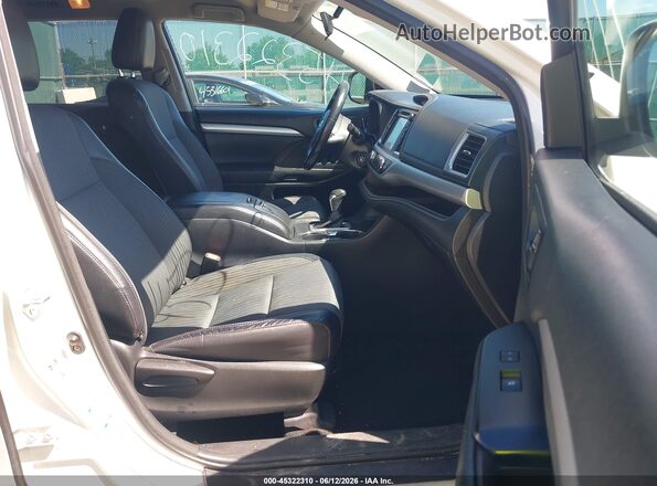 5TDBZRFH5HS466743 2017 TOYOTA HIGHLANDER White Vista interior delantera
