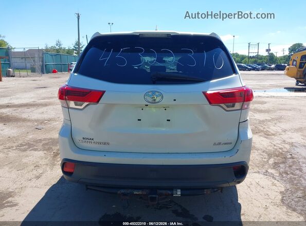 5TDBZRFH5HS466743 2017 TOYOTA HIGHLANDER White 