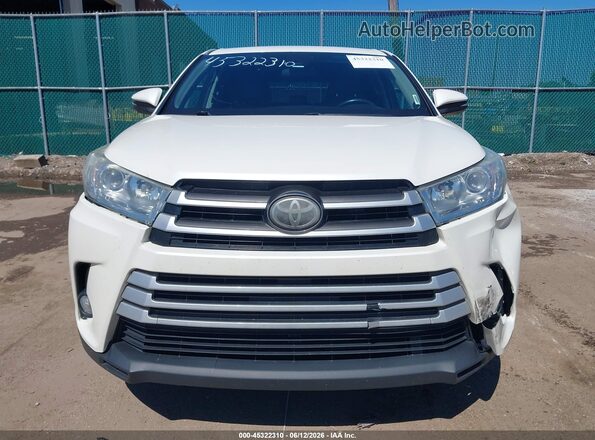 5TDBZRFH5HS466743 2017 TOYOTA HIGHLANDER White Vista del cuadro de instrumentos