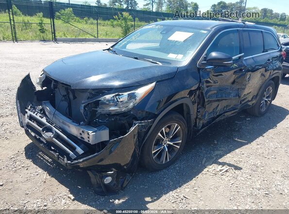 5TDBZRFH5JS815891 2018 TOYOTA HIGHLANDER Black Առջևի ձախ երեք քառորդ տեսարան