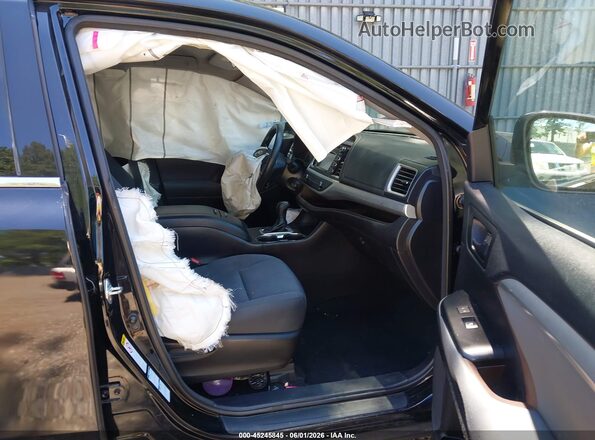 5TDBZRFH5JS842590 2018 TOYOTA HIGHLANDER Black Вид салону спереду
