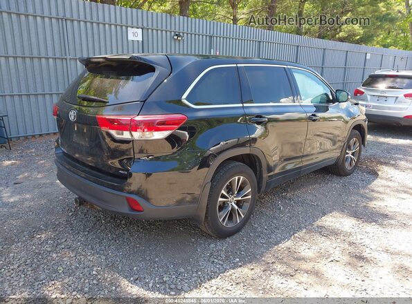 5TDBZRFH5JS842590 2018 TOYOTA HIGHLANDER Black Задня права чверть