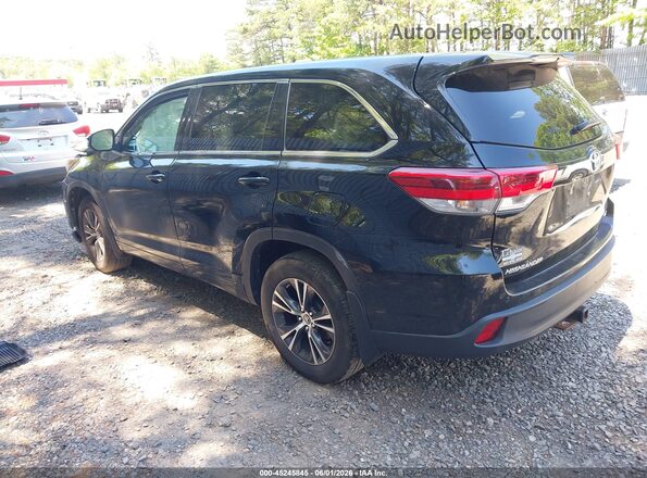 5TDBZRFH5JS842590 2018 TOYOTA HIGHLANDER Black Задня ліва чверть