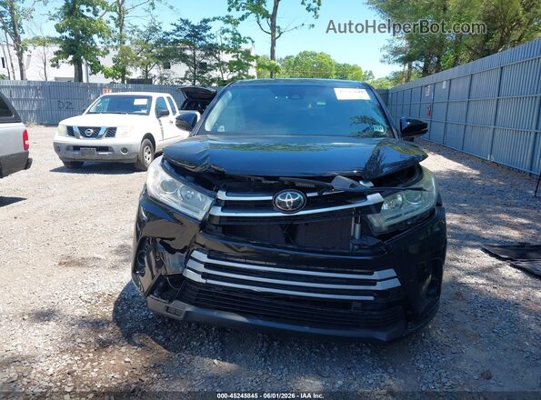 5TDBZRFH5JS842590 2018 TOYOTA HIGHLANDER Black Вид спереду