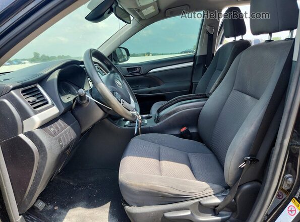 5TDBZRFH5JS845750 2018 TOYOTA HIGHLANDER Black Vista interior delantera