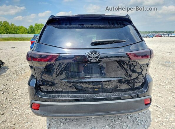 5TDBZRFH5JS845750 2018 TOYOTA HIGHLANDER Black Vista trasera