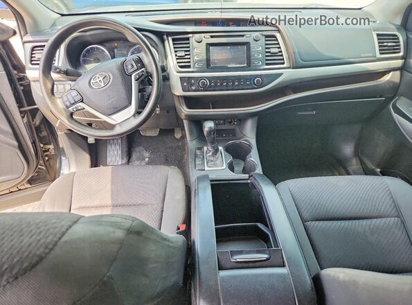 5TDBZRFH5JS845750 2018 TOYOTA HIGHLANDER Black Vista del salpicadero
