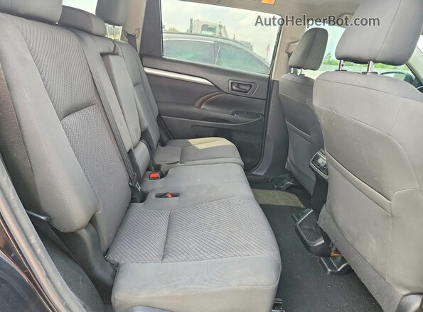 5TDBZRFH5JS845750 2018 TOYOTA HIGHLANDER Black Vista interior trasera