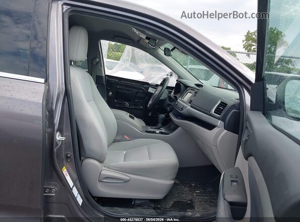 5TDBZRFH5KS960334 2019 TOYOTA HIGHLANDER Gray 