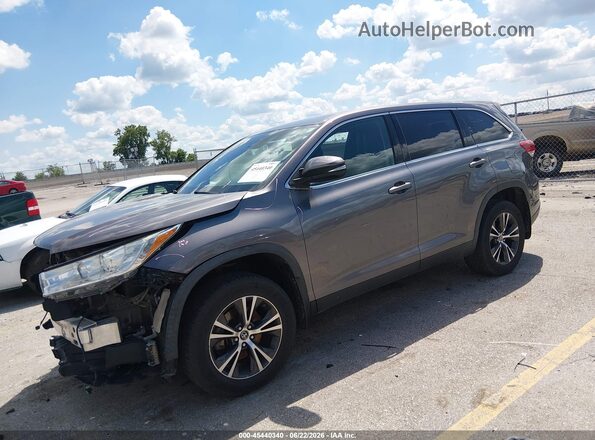 5TDBZRFH6KS717700 2019 TOYOTA HIGHLANDER Gray Przód lewy