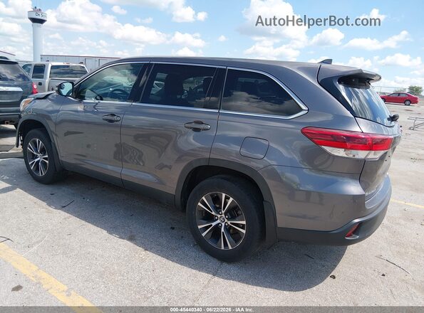 5TDBZRFH6KS717700 2019 TOYOTA HIGHLANDER Gray Tył lewy