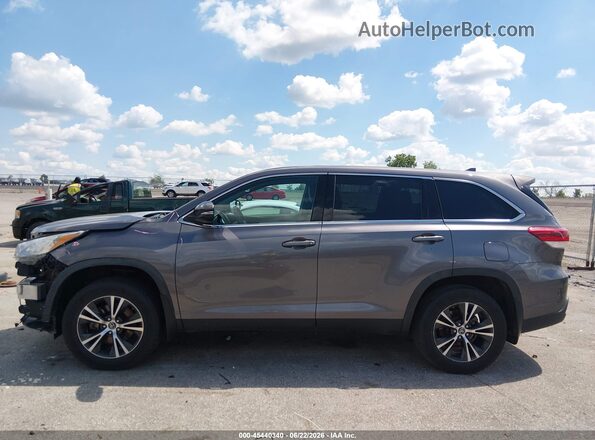 5TDBZRFH6KS717700 2019 TOYOTA HIGHLANDER Gray 