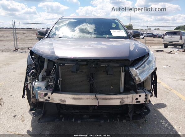 5TDBZRFH6KS717700 2019 TOYOTA HIGHLANDER Gray Widok wnętrza z tyłu