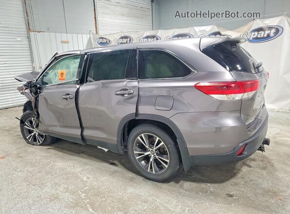 5TDBZRFH6KS961203 2019 TOYOTA HIGHLANDER Gray Rear left
