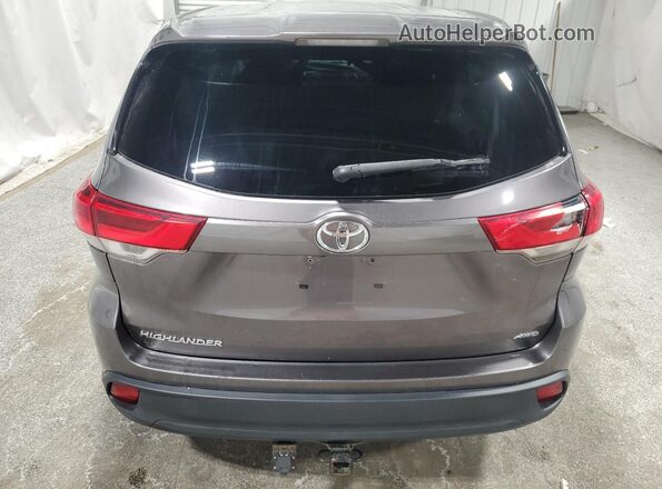 5TDBZRFH6KS961203 2019 TOYOTA HIGHLANDER Gray 