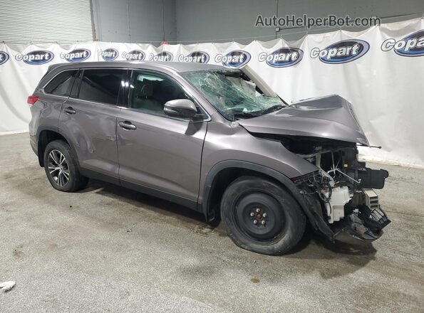 5TDBZRFH6KS961203 2019 TOYOTA HIGHLANDER Gray 
