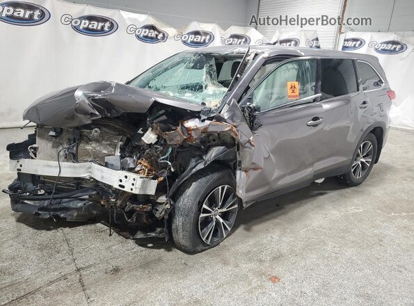 5TDBZRFH6KS961203 2019 TOYOTA HIGHLANDER Gray 