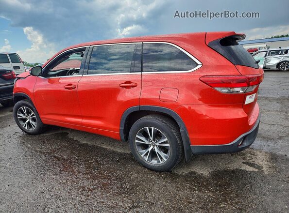 5TDBZRFH7HS374355 2017 TOYOTA HIGHLANDER Red Tył lewy
